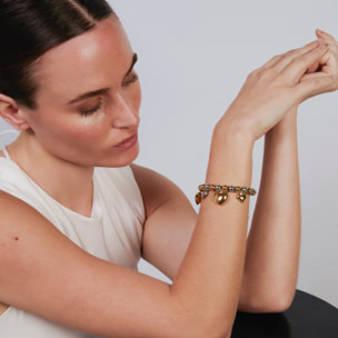 Pulsera Dassa acabado oro 18k y plata