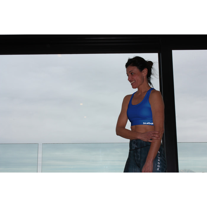 SUJETADOR DEPORTIVO SLIM PARA MUJER BLUEBALL EN AZUL