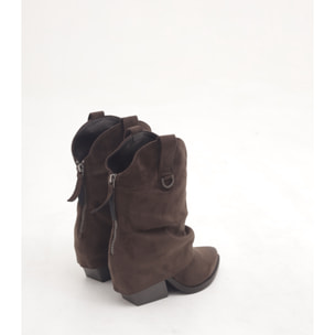 STIVALETTO TEXANO RISVOLTATO TESTA DI MORO