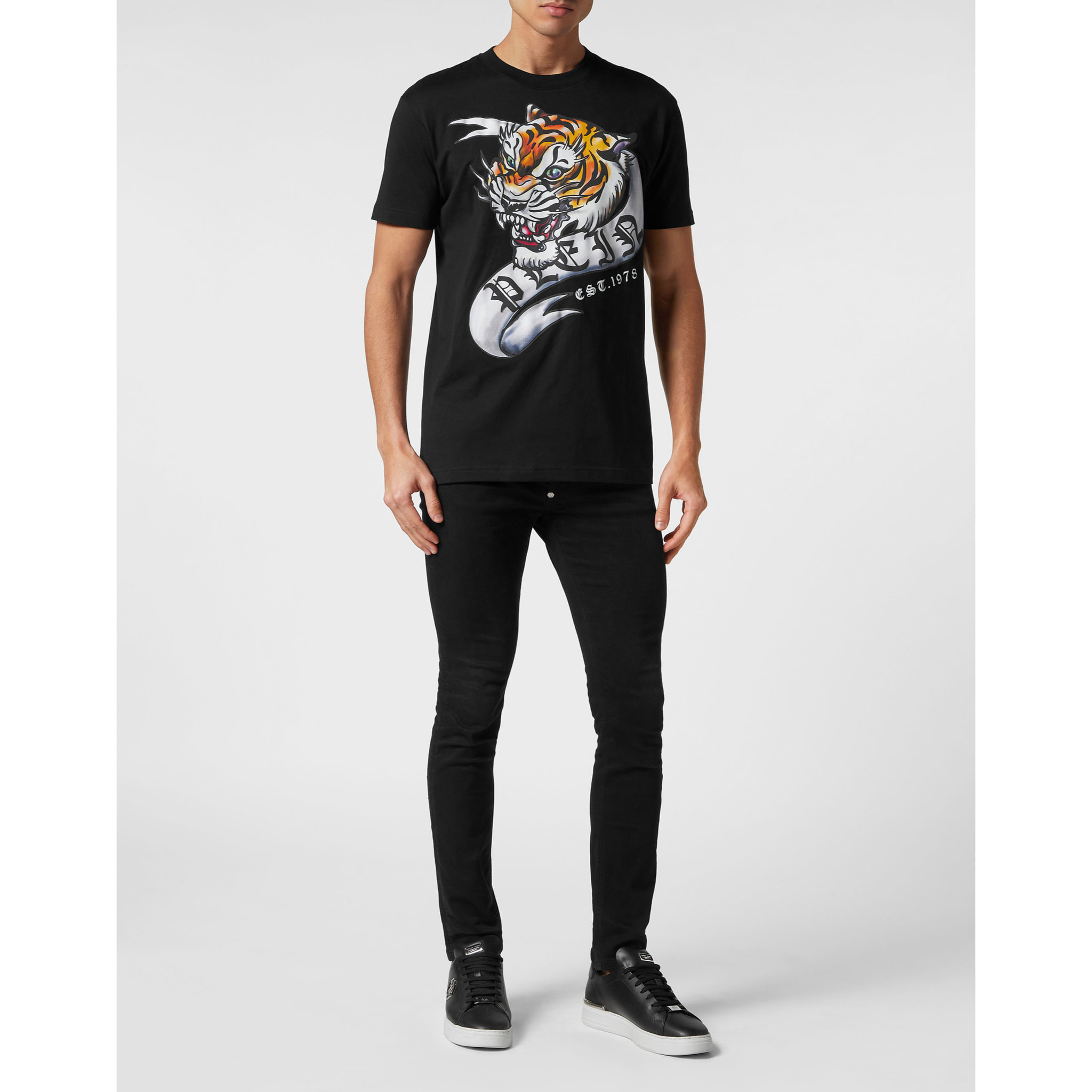 PHILIPP PLEIN T-Shirt Round Neck TATTOO