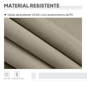 Toldo Vertical Exterior 200x305 cm, Pantalla de Privacidad Enrollable, Toldo Lateral Ajustable con Manivela, Protección UV 40+ e Impermeable, Sin Taladro, para Balcón, Jardín, Arena