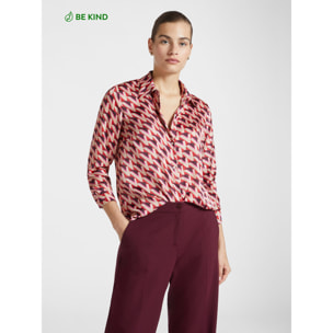 Elena Mirò - Camicia stampata - Rosso