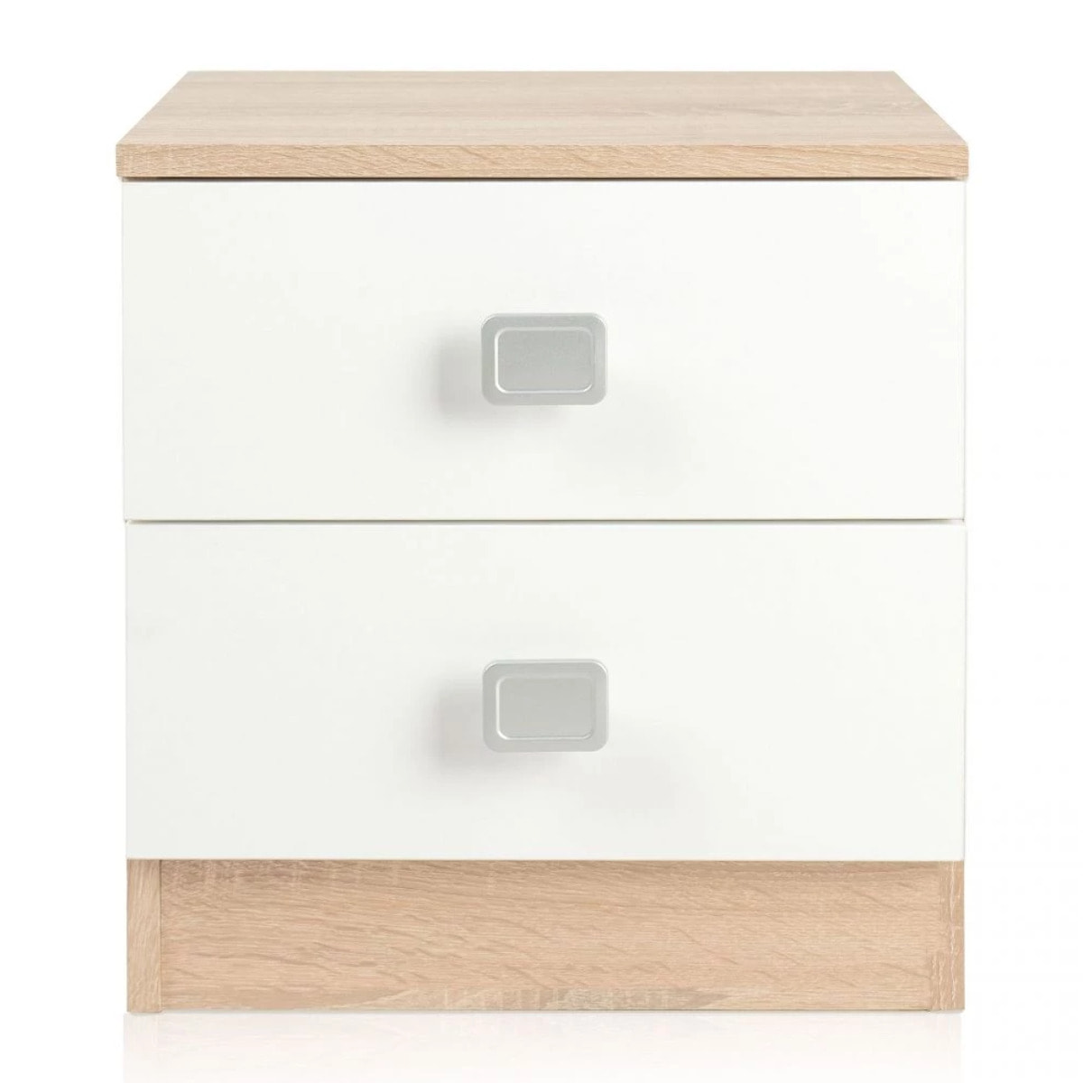 Mesita de noche Kamik Roble Nordico - Blanco