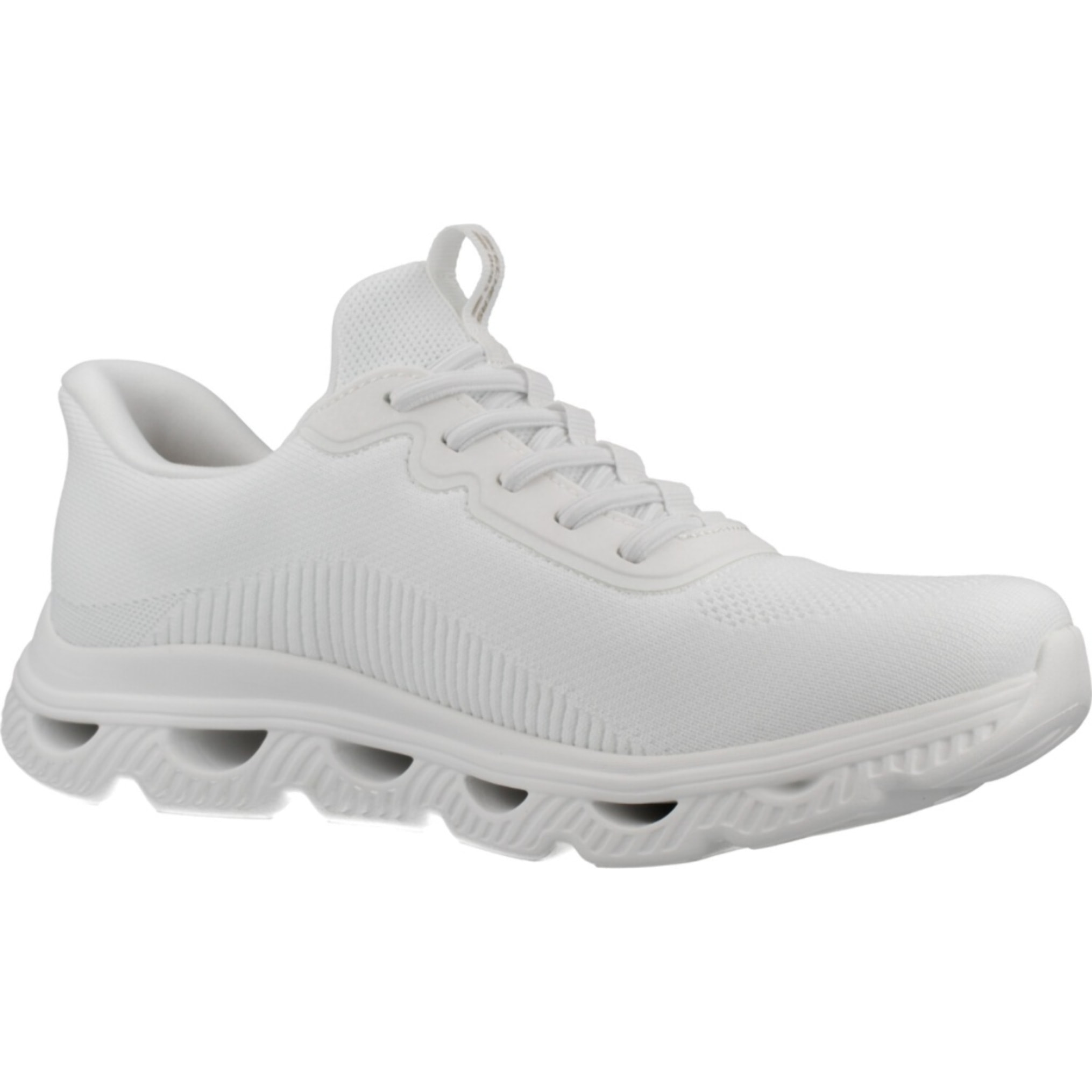 Sneakers De  Mujer Slip-ins Bobs Arc Waves Blanco