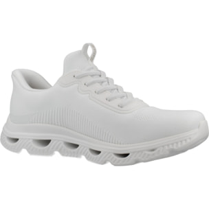 Sneakers De  Mujer Slip-ins Bobs Arc Waves Blanco