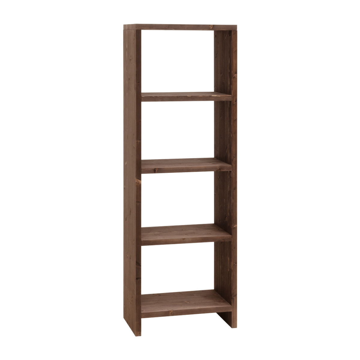 Étagère en bois massif ton noyer de 180x60cm Hauteur: 180 Longueur: 60 Largeur: 35