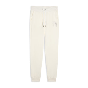 Pantaloni Sportivi con Polsini in Costina e Strass