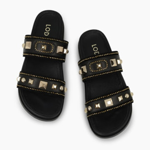 SANDALIAS NEGRAS A-POL