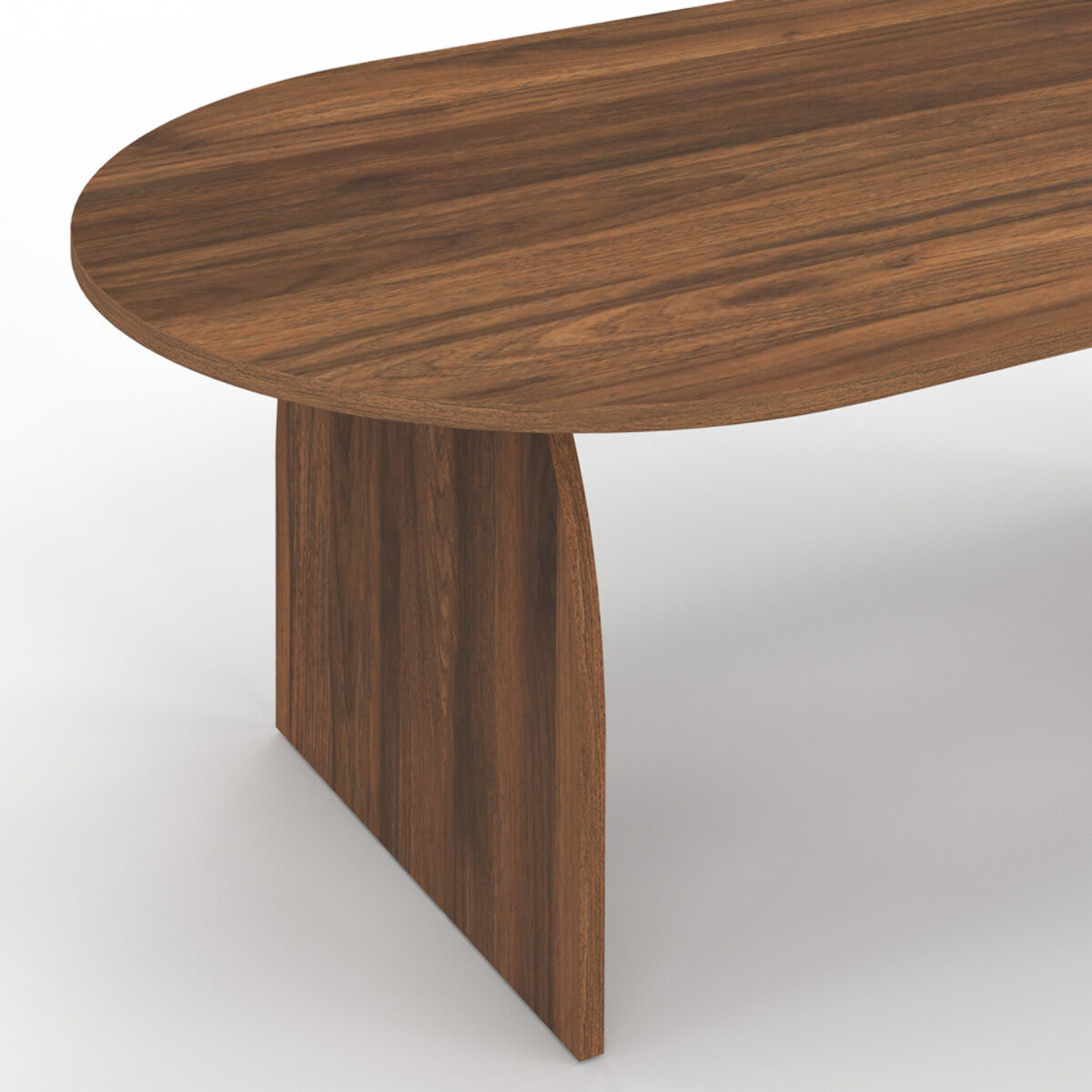 Table basse Japandi effet noyer