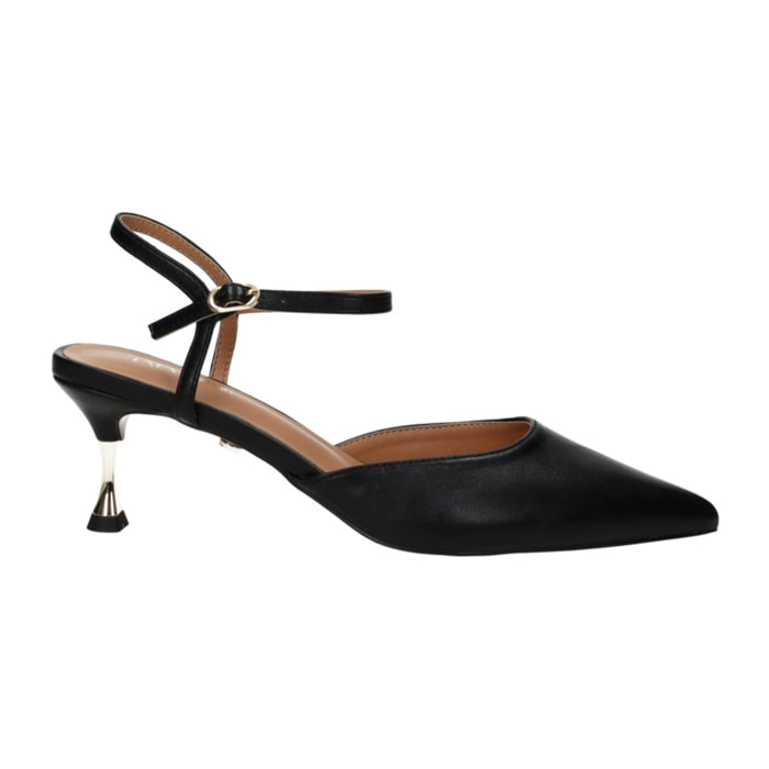 Décolleté sling back Donna Tata Italia Nero
