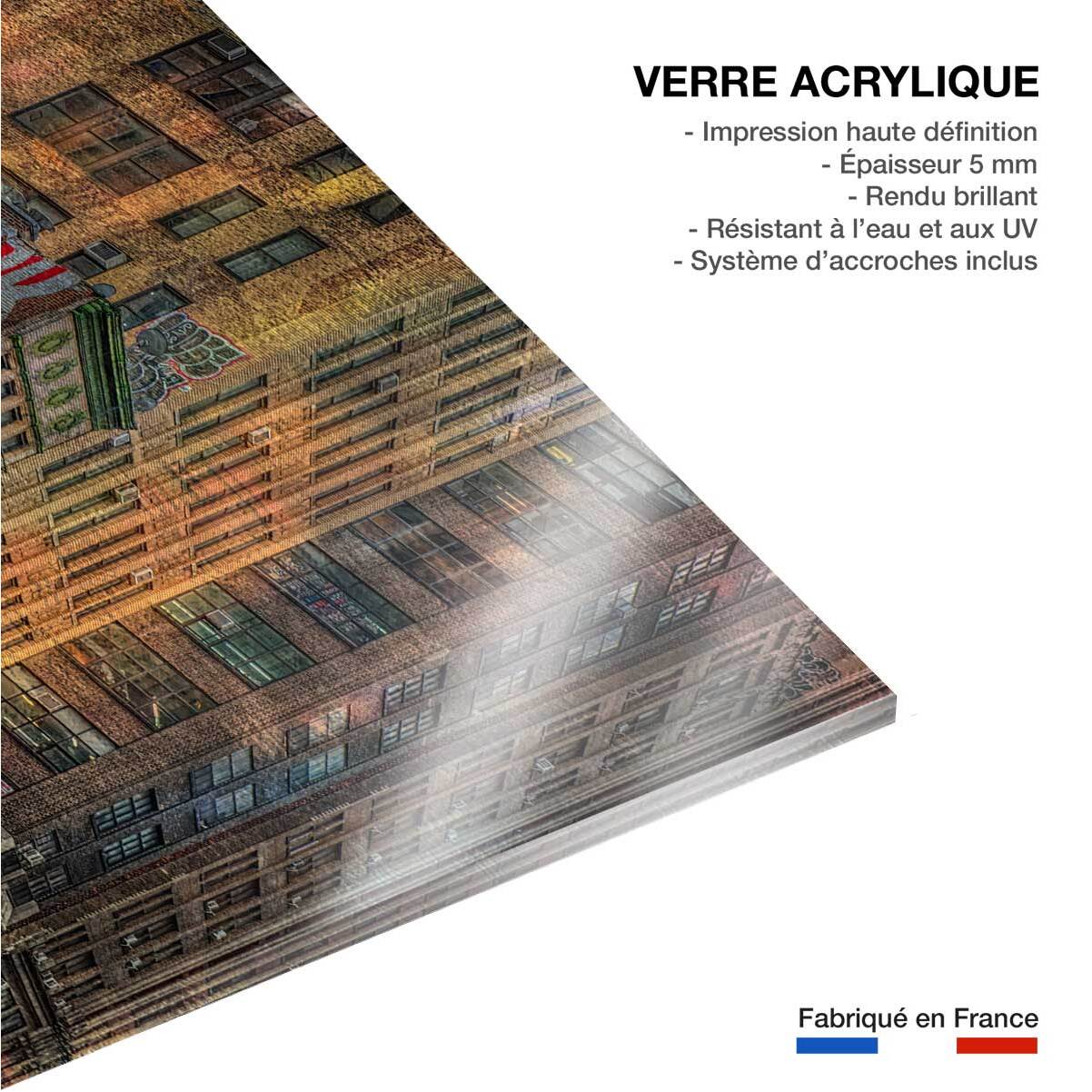 Tableau design Brick Facade Tableau plexiglas