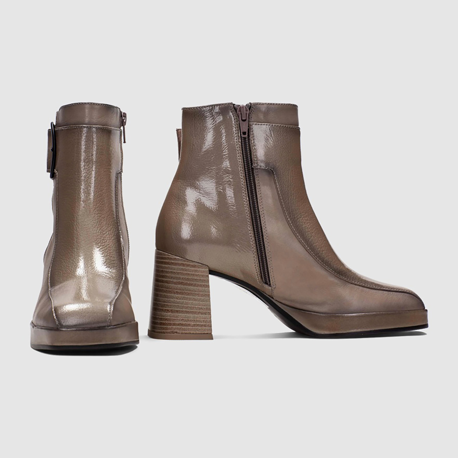 Botin Natalie Taupe 8 cm