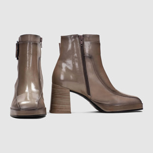 Botin Natalie Taupe 8 cm