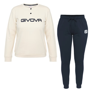Pigiama Lungo Donna GIVOVA Caldo Cotone Interlock