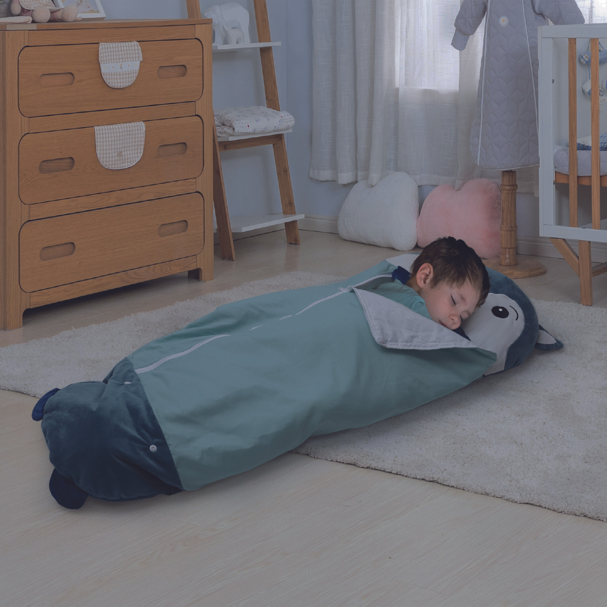 SAC DE COUCHAGE LOUP CONVERTIBLE 130X50CM