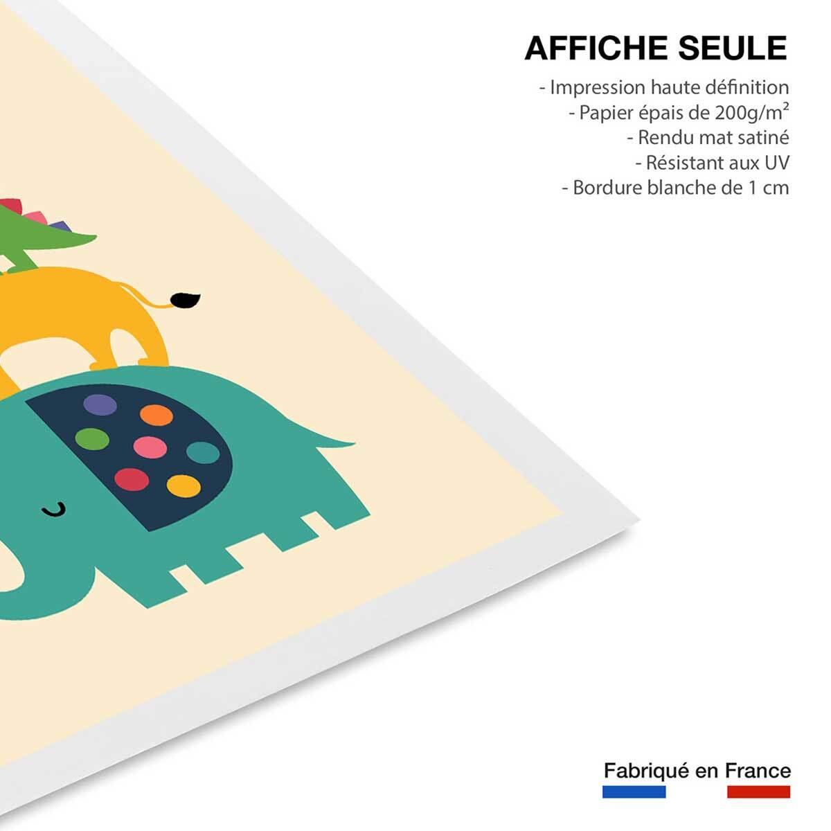 Affiche enfant totem des amis  Affiche seule