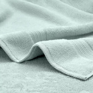 Drap de bain pur coton 550 g/m² uni bleu Elea glacier