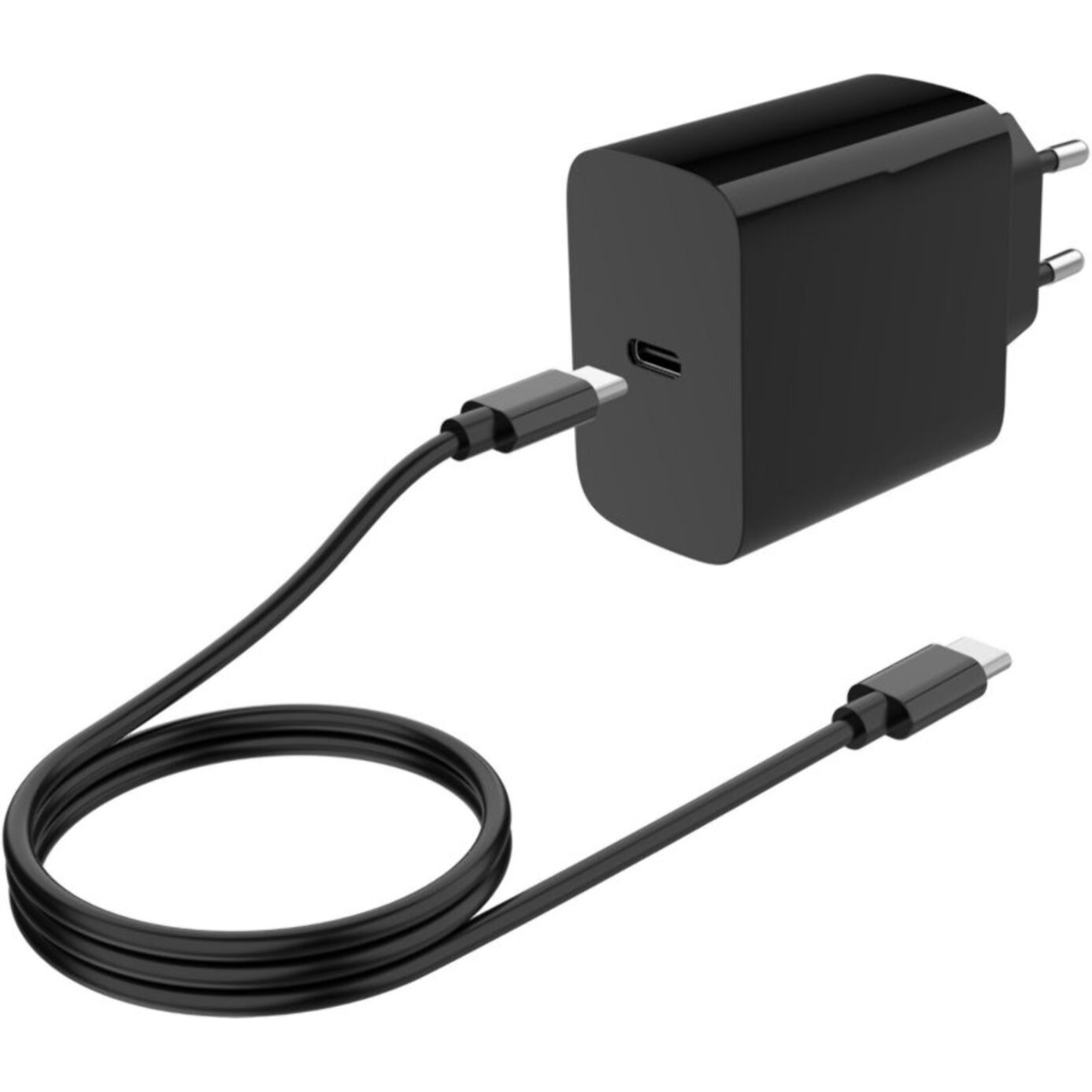 Chargeur + câble LISTO USB-C 45W + Câble USB-C 2M Noir