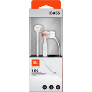 Ecouteurs JBL Tune 110 Blanc