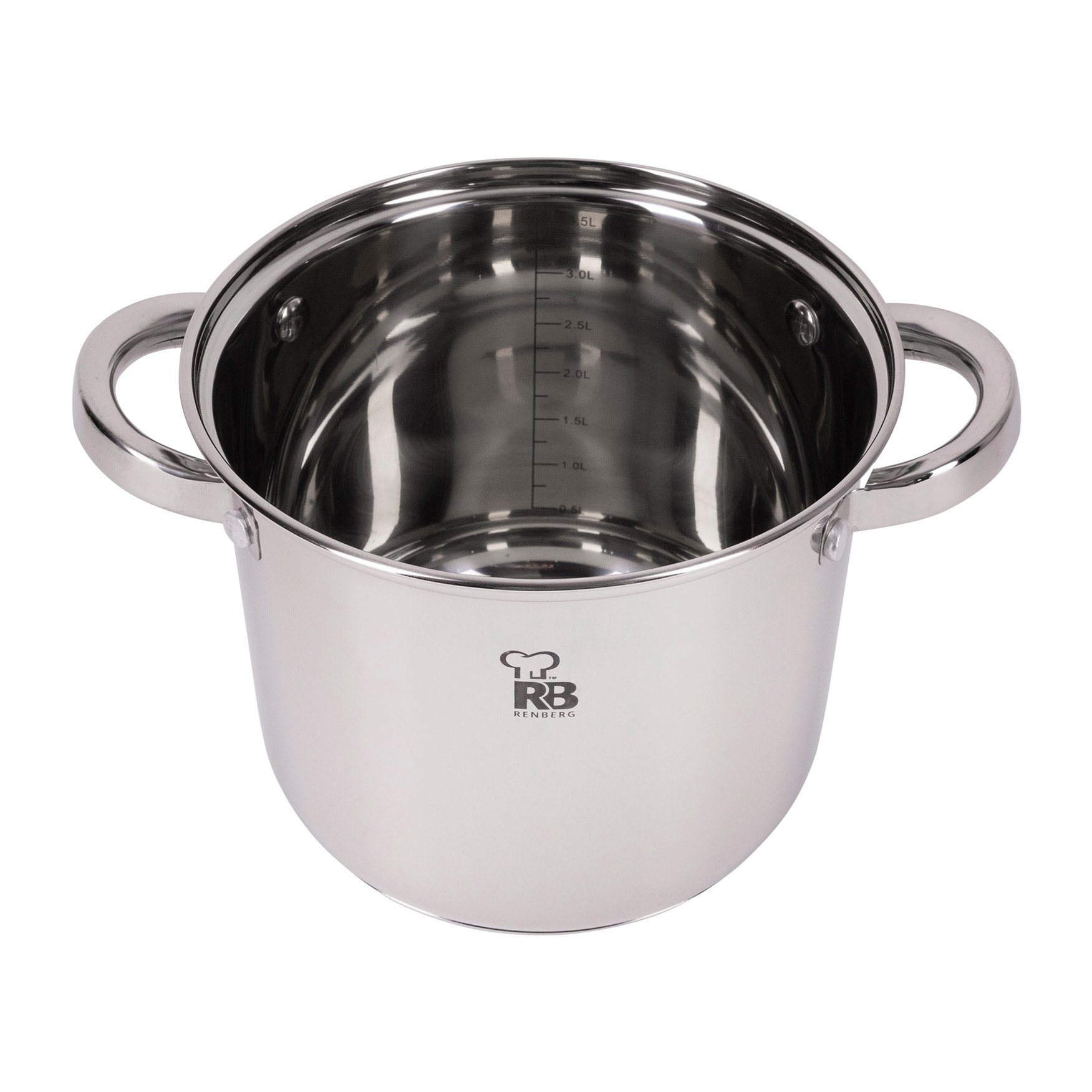 Batería de cocina 8 piezas en acero inoxidable Renberg