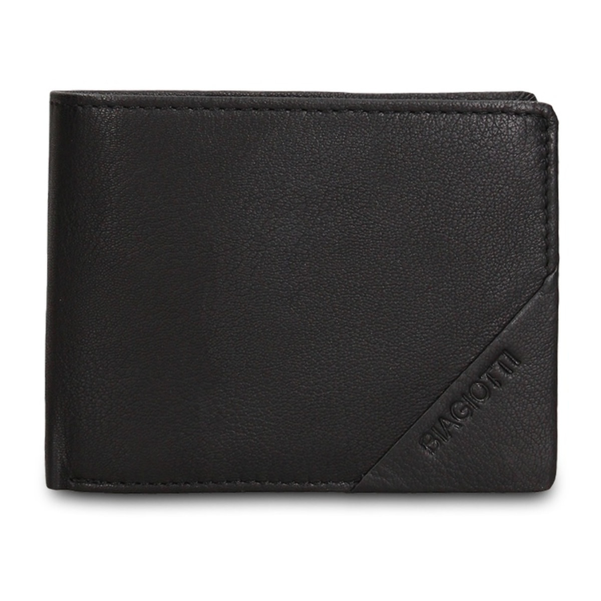 Portafoglio uomo in vera pelle - Modello Aosta - Casual - 12.0 x 10.0 x 2.5 cm