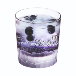 6 verres à eau 35 cl violets - Intuition Colors - Cristal d'Arques