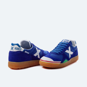 MUNICH GRESCA 05 Zapatillas fútbol sala Diseño Azul Eléctrico y Blanco