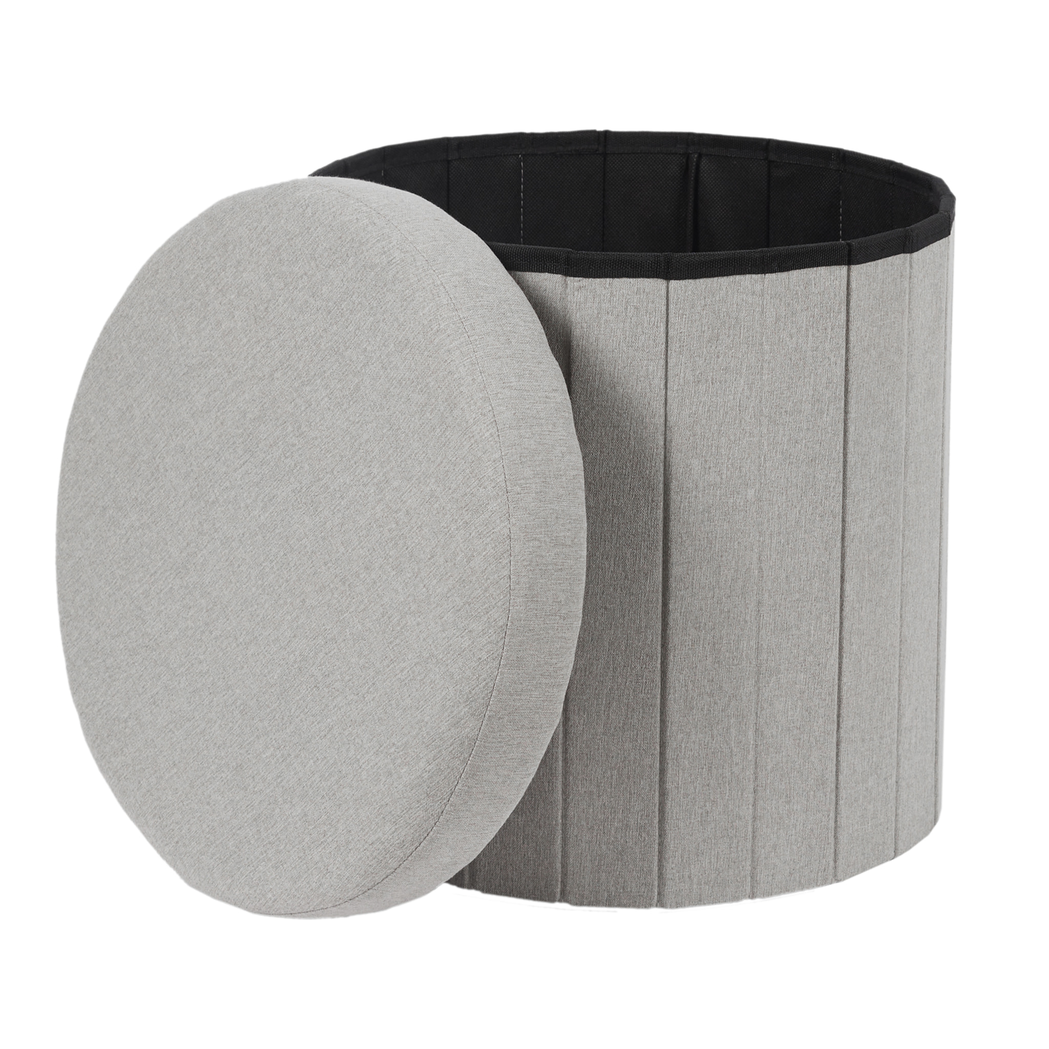Coffre Pouf Pliable Gris Pills
