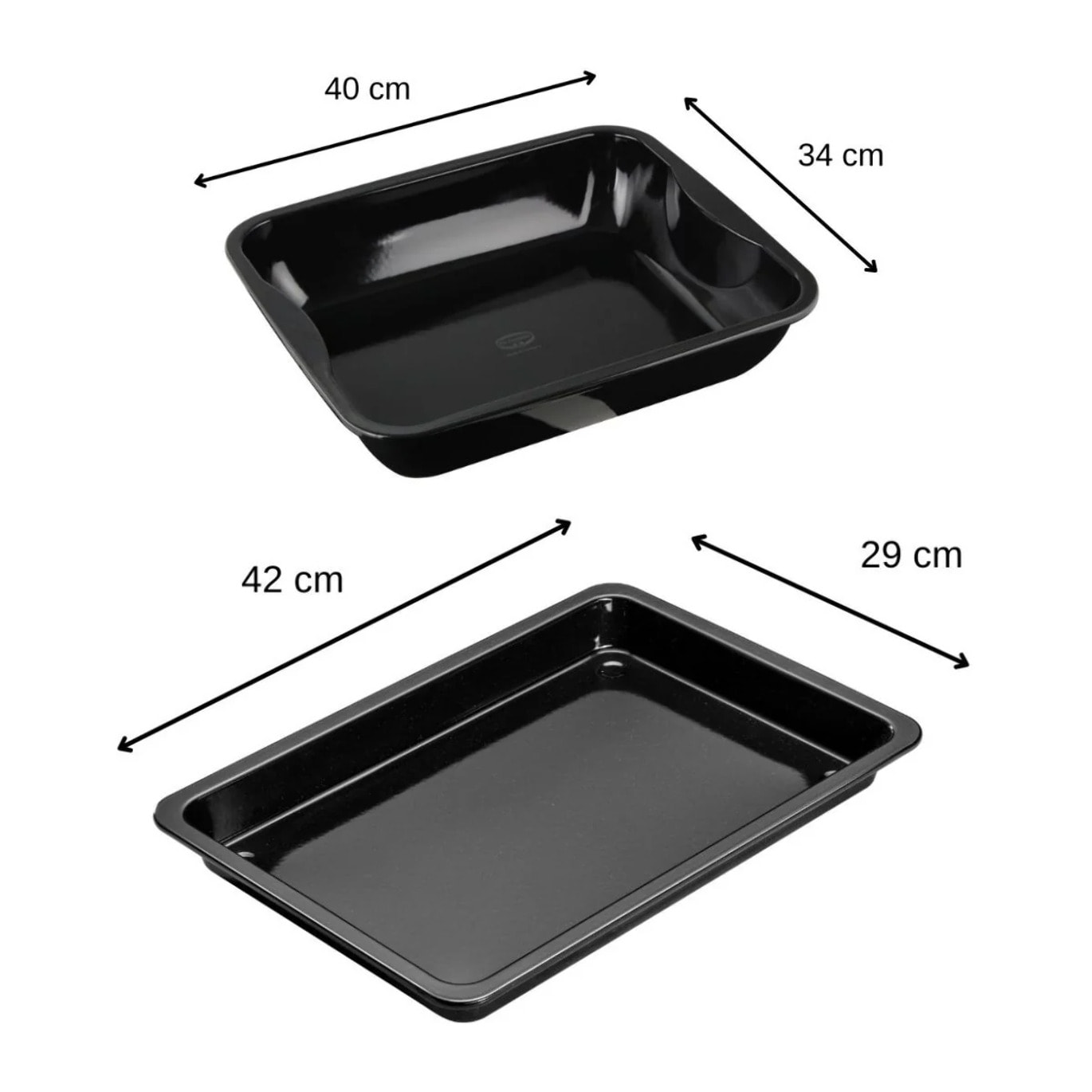 Plat à four bords hauts 40 x 34 cm et plaque de cuisson 42 x 29 cm Dr. Oetker Back-Idee Kreativ