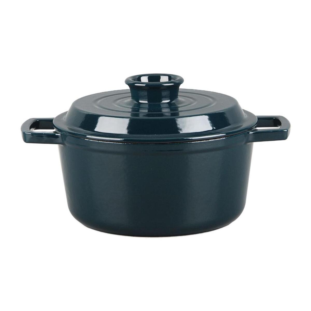 Cocotte en fonte ronde   - "Masseiron Emeraude"