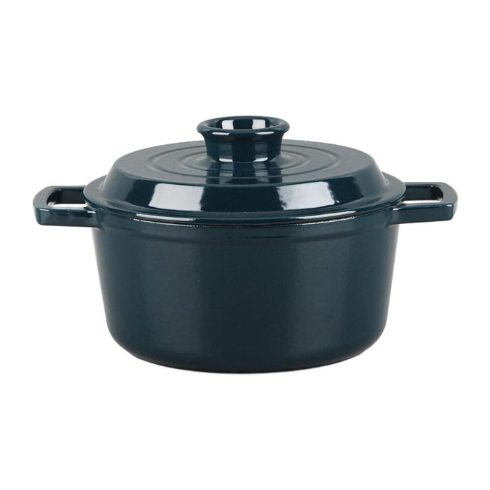 Cocotte en fonte ronde   - "Masseiron Emeraude"