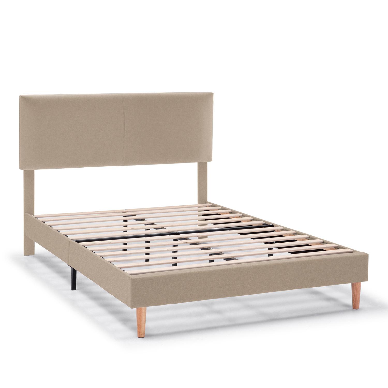 Estructura de cama tapizada Lauren de 30 cm Beige