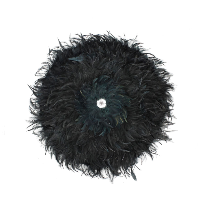 Décoration en plumes de coq et coquillages 60cm KAPAU