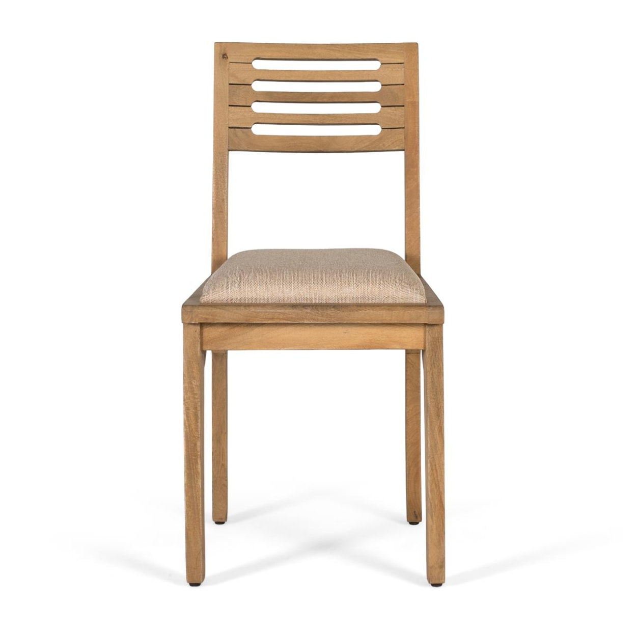 Silla de Madera de Mango 43 Cm Estilo Natural Moderno