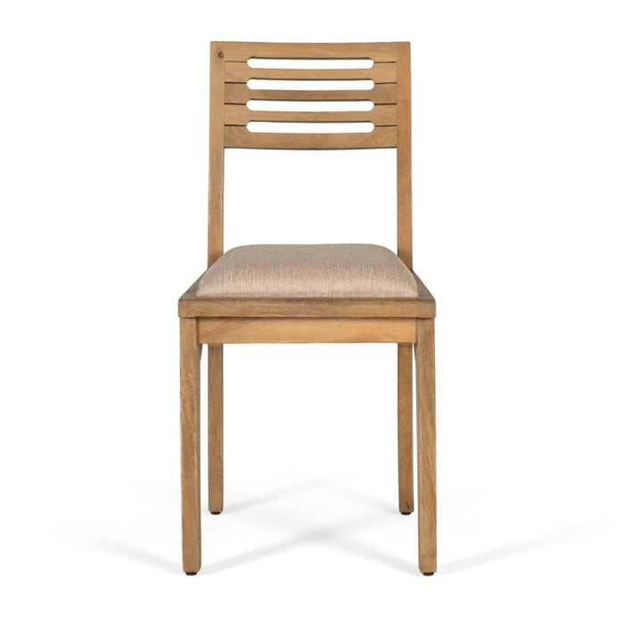 Silla de Madera de Mango 43 Cm Estilo Natural Moderno