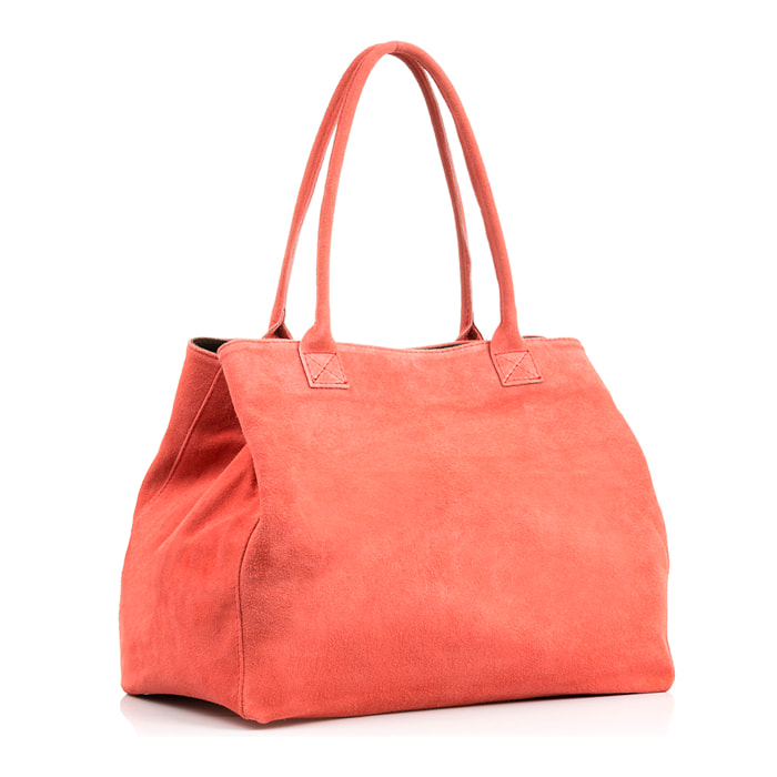 Annagrazia Borsa Shopper Donna.Pelle autentica A camoscio