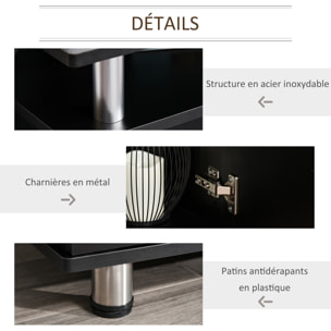 Meuble banc TV design contemporain multi-rangement