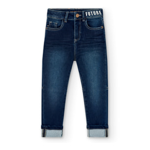 Pantalón denim punto de niño -BCI