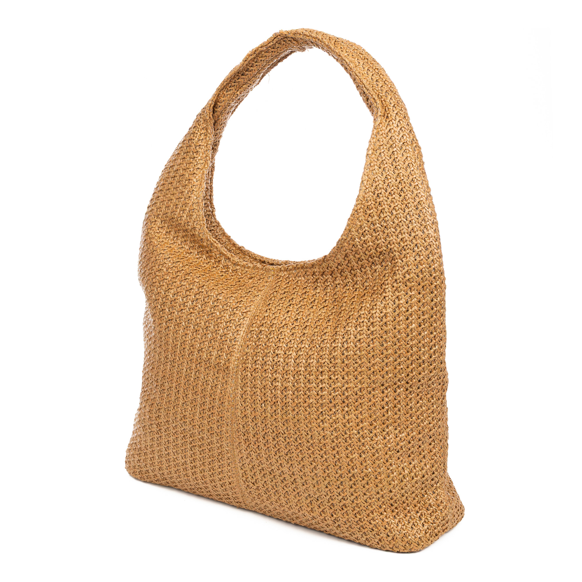Berbenno Borsa a spalla Donna. Realizzata in rafia sintetica con design intrecciato.