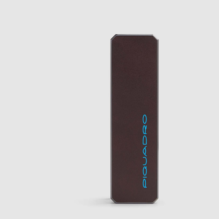 Piquadro Portachiavi personalizzabile in pelle con tracker