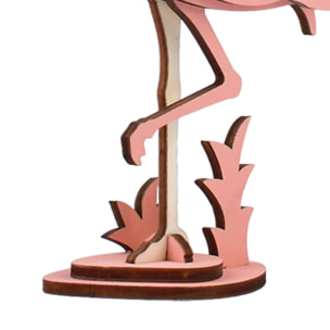 Puzzle 3D in legno. Design Fenicottero. 20 pezzi.