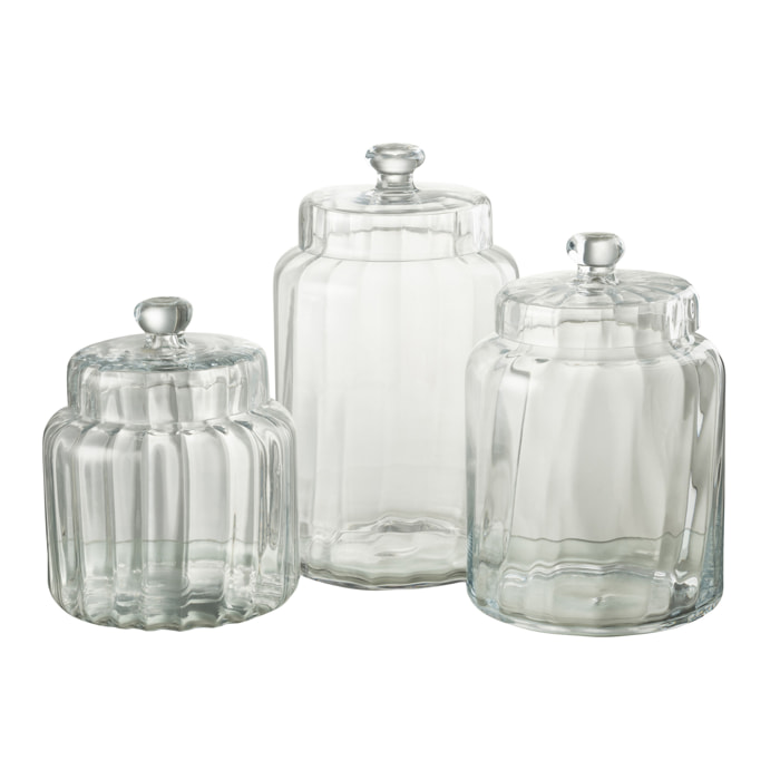 J-Line pot de conservation Elia - verre - transparent - large