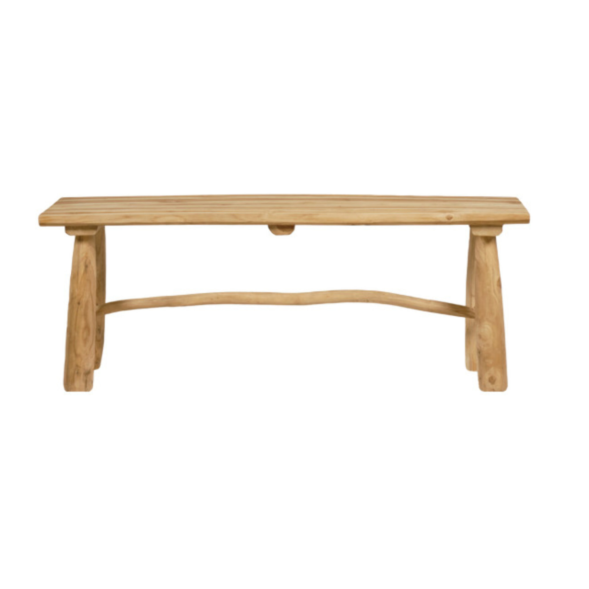 Banc bout de lit 120 cm en bois de teck style exotique - CENDRILLON