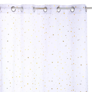 Voilage enfant "Demoiselle" étoile d'or 140x250cm