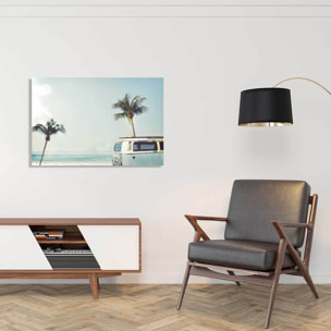 Tableau mer combi bleu sur la plage  Toile imprimée