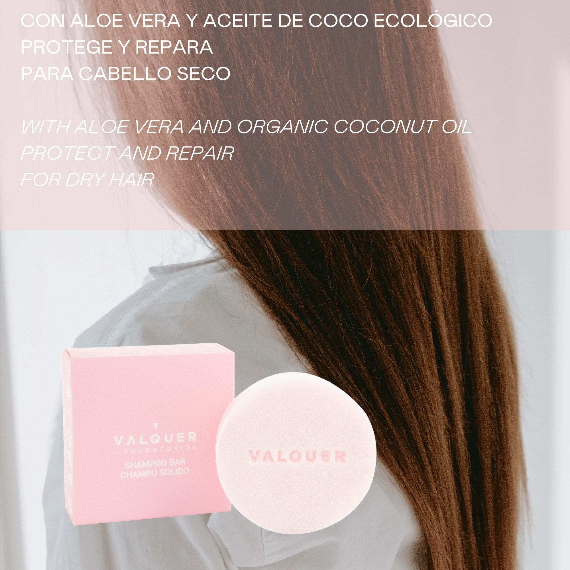 Valquer Champú sólido sin sulfatos Petal Cabello seco - 50 gr