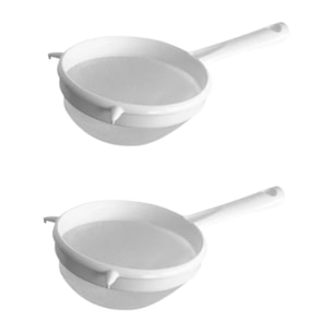 Set de 2 ustensiles de cuisine passoire plastique Fackelmann Arcadalina