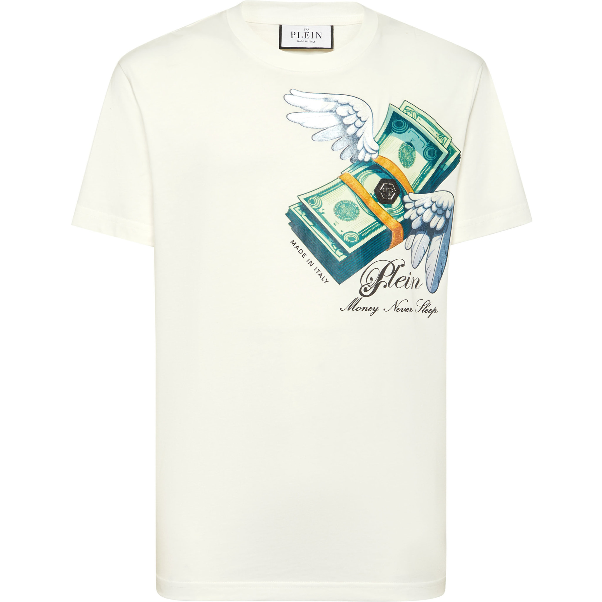 PHILIPP PLEIN T-Shirt Round Neck Ss MONEY
