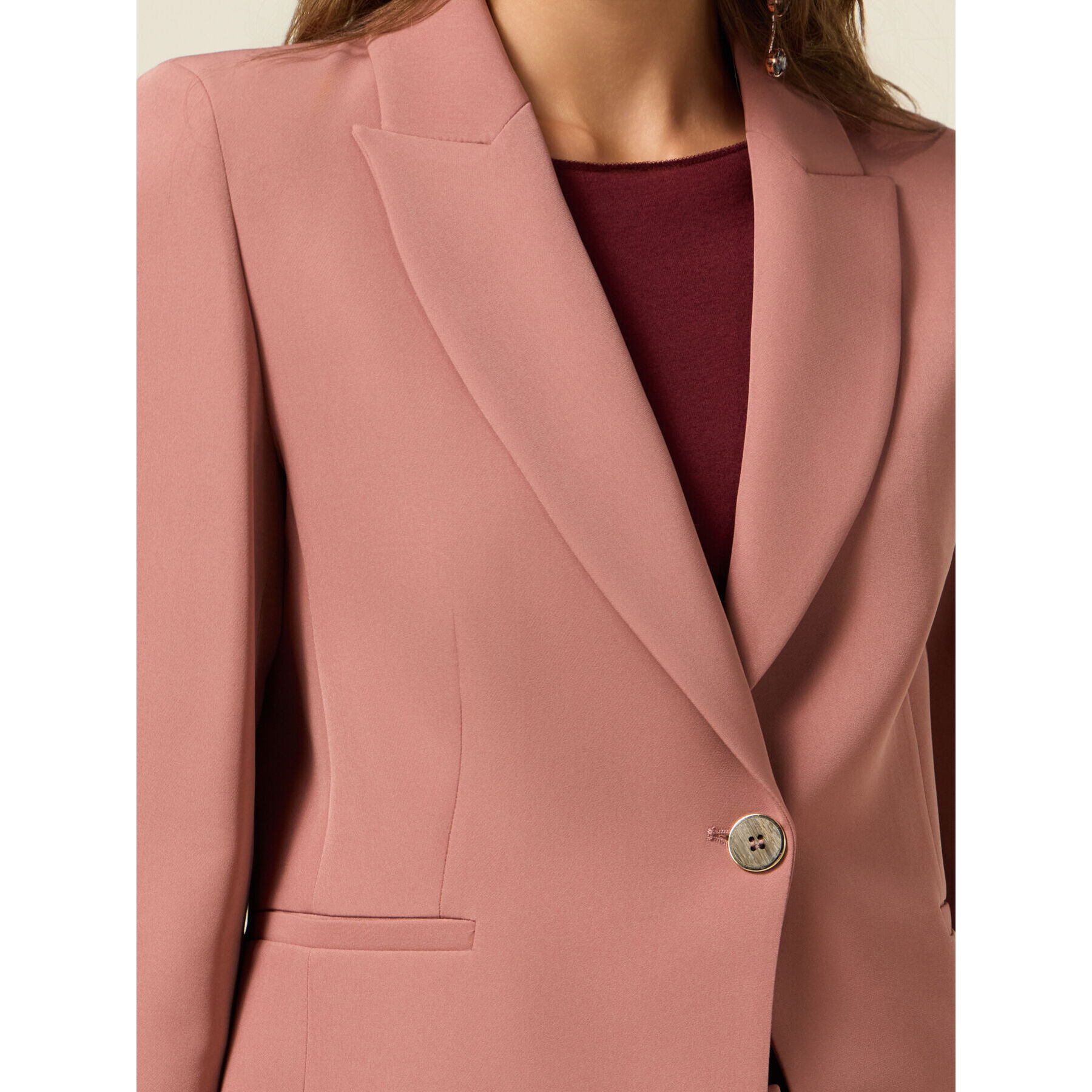 Oltre - Blazer in tessuto tecnico - Rosa
