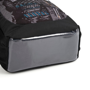 Mochila adaptable a carro Gabol ROAD azul y negra y resistente al agua